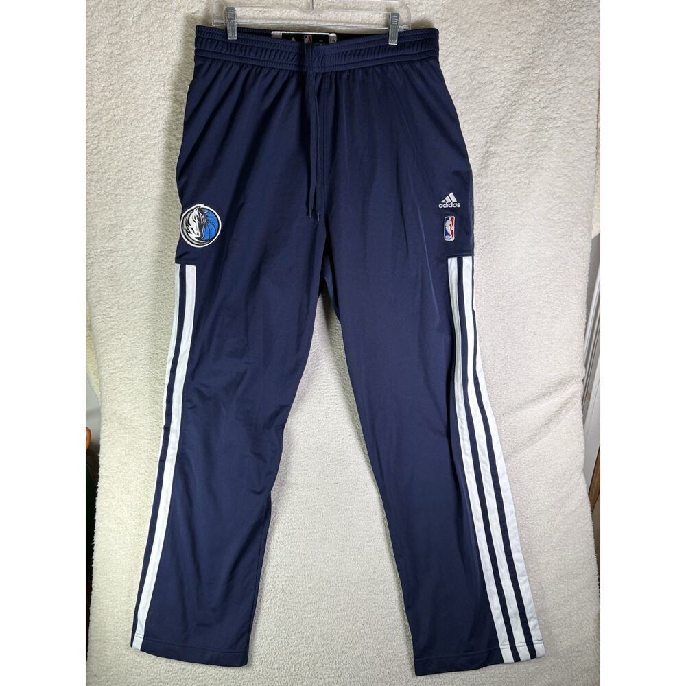 Adidas Dallas Mavericks Pants Men 2XL +2 Length NBA Authentics Snap Away #25